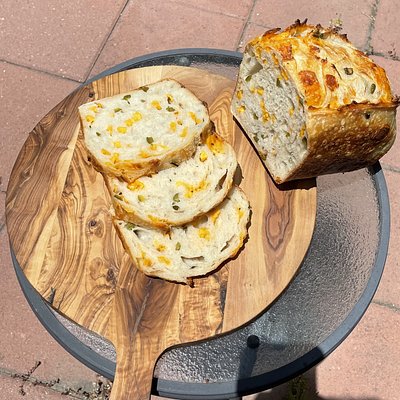 Artisan Sourdough Bread-Cheddar and Jalapeños 