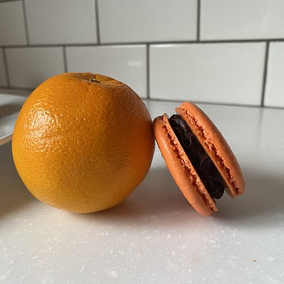 Chocolate Orange Macaron