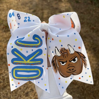 Painted Hair Bow 