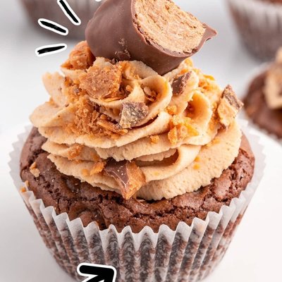 Butterfinger Mini Cupcake