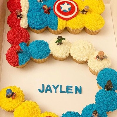 Number Pull Apart Cupcake Cake 