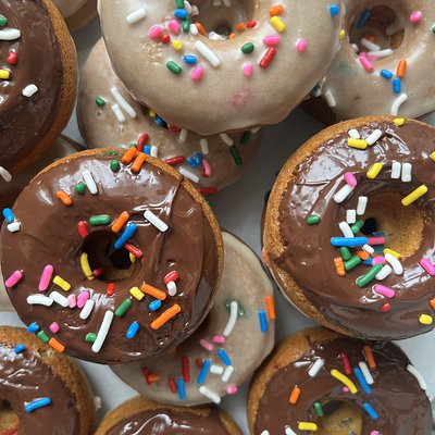 Dozen Birthday Cake Donuts