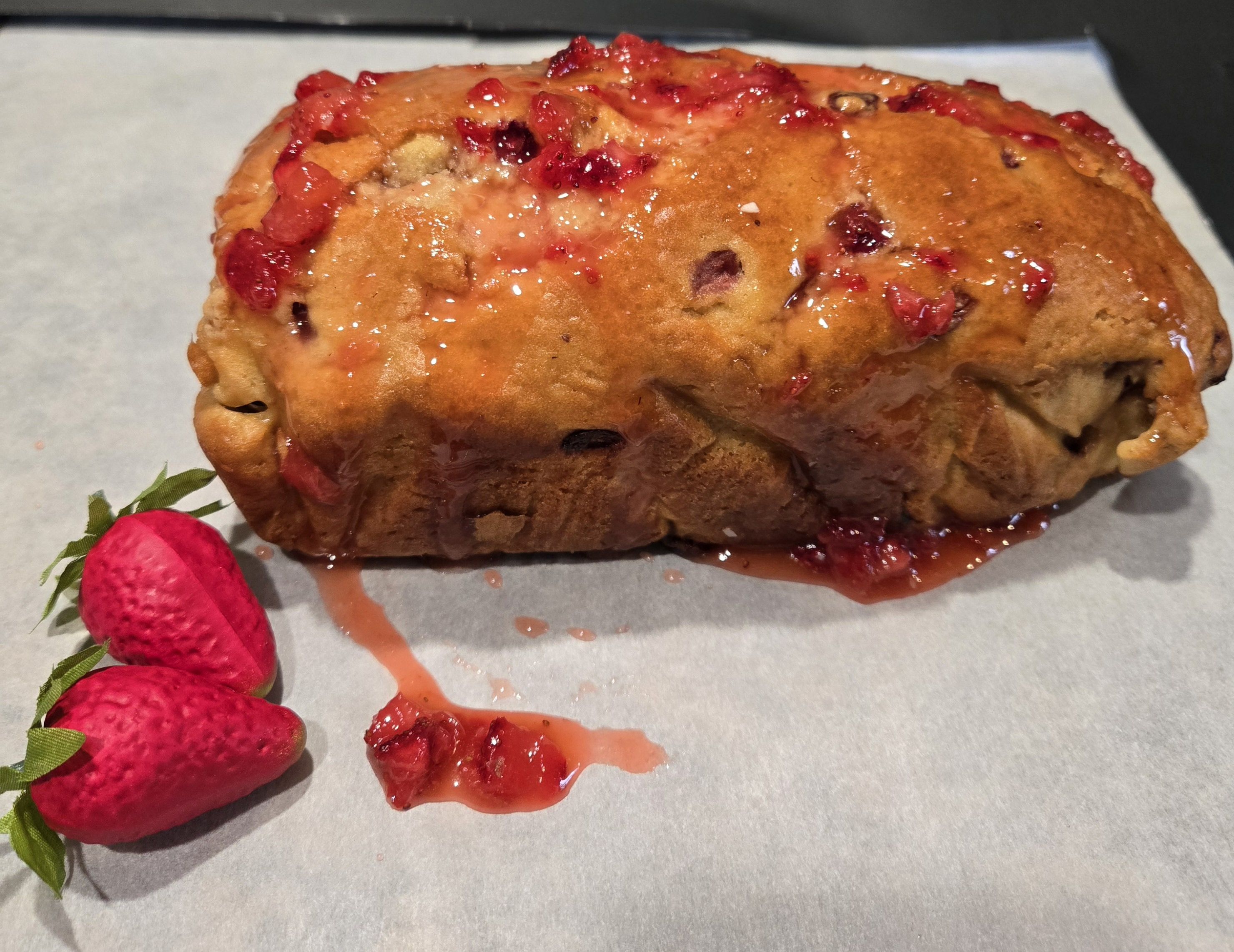 NEW!!! Sour Cream Strawberry Bread