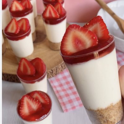 Strawberry Cheesecake Shooters