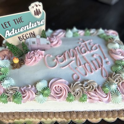 1/4 Sheet Cake DOUBLE LAYER