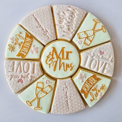 Congratulations- Wedding Cookie Platter