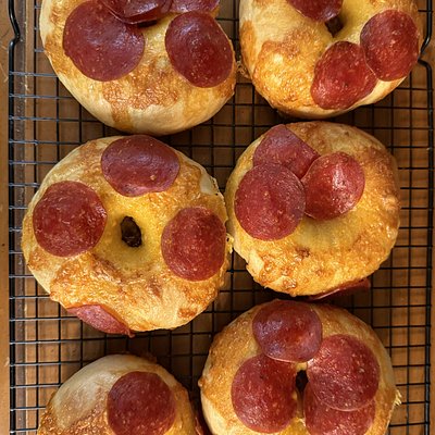 Pepperoni & Cheese Bagels