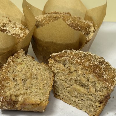 Apple Cider Sourdough Muffins