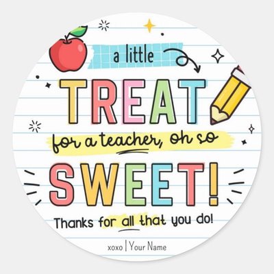 Teacher Appreciation Week Treat 