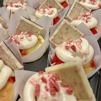 Dozen Savannah Gals Red Velvet Cupcake
