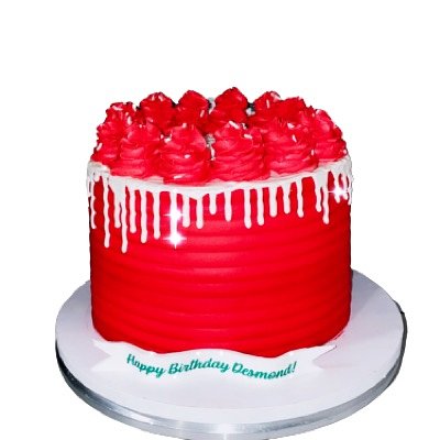 8in Round Cake (Serves 20-25)