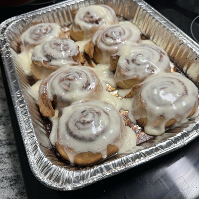 Sourdough Cinnamon Rolls with Cream Cheese Frosting