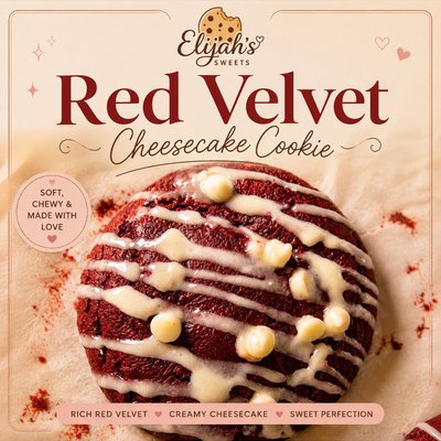 Red Velvet Cheesecake Filled Cookie 