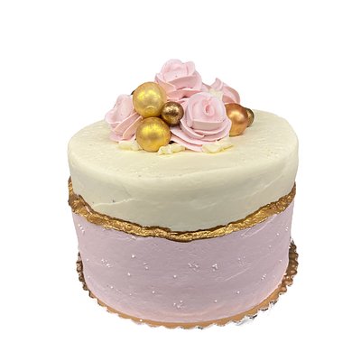 Baby Pink Fault Line Cake 