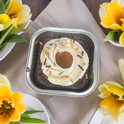 4oz Caramel brownie