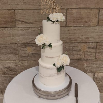 4”, 6” & 8” 3-Tier Cake (serves 50-60)