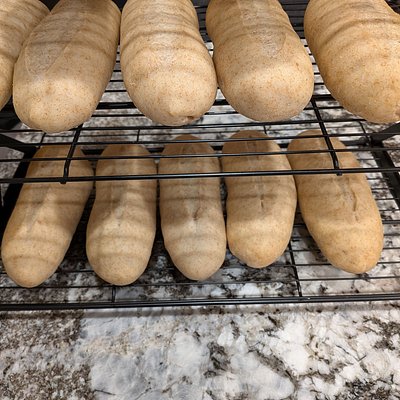 Vegan Wheat Hoagie Rolls (6)