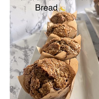 4-Pack Nana’s Banana Nut Bread  Muffins