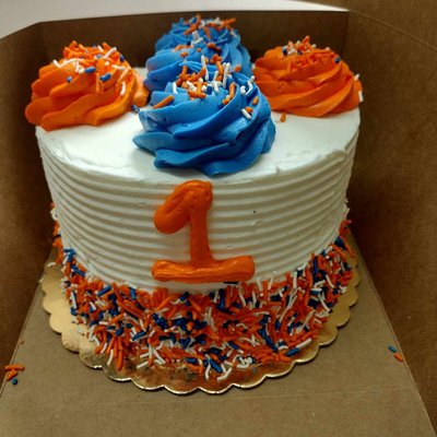 Two Color Smash Cake