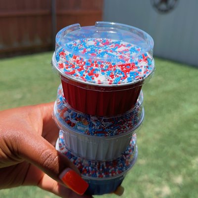 4th of July Dot Cakes