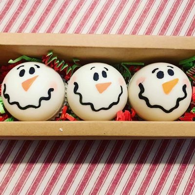 3 Snowmen Hot Chocolate Bombs