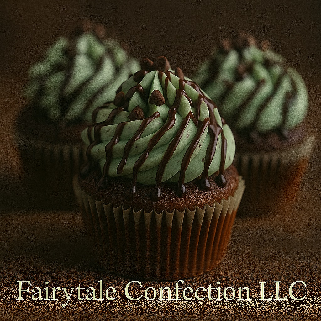 Mint Chocolate Chip Cupcake