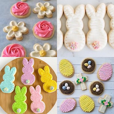 Sugar Cookies ( Cutouts) Simple Designs 