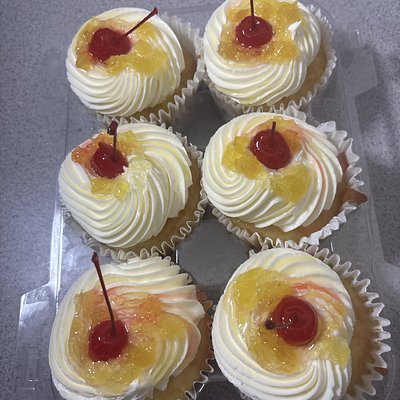 Pineapple upsidedown cupcakes