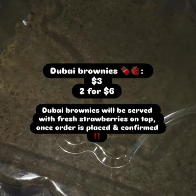 Dubai Brownies 🍓🍫