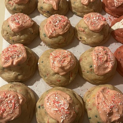 Birthday Cake Gourmet Stuffed Cookie