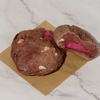 Strawberry Milkshake Cookie (Gluten-Friendly, Nut Free, & Sourdough)