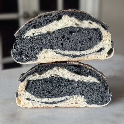 Charcoal Sourdough Swirl