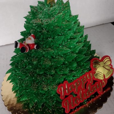 3D Christmas Tree Cake