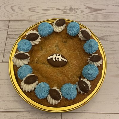 Football Mini Chocolate Chip Cookie Cake
