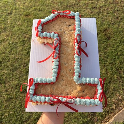 Large Number Cookie Cake