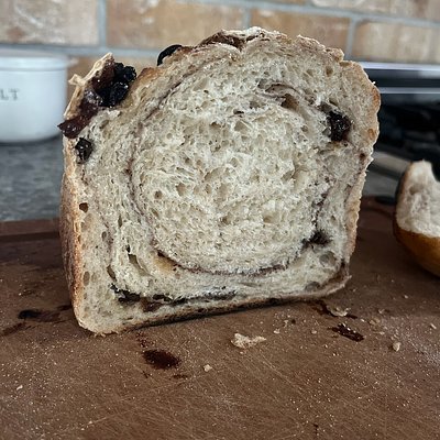 Sourdough Cinnamon Raisin Bread