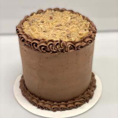 6 Inch 3 Layer German Chocolate Cake (8-12 Servings)