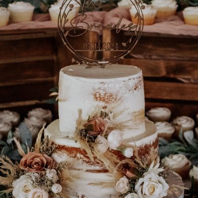 Small Two Tier w/ Florals