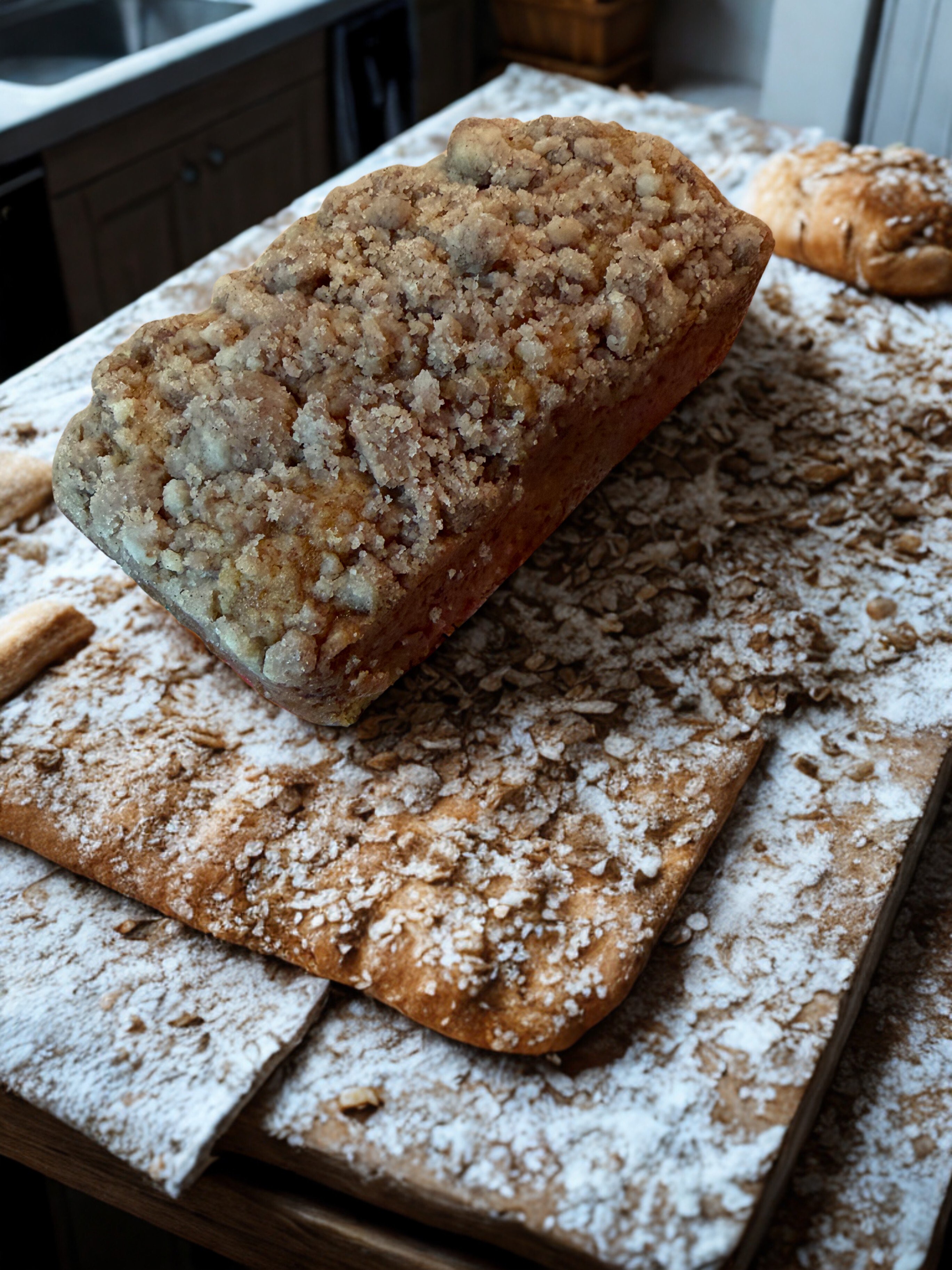 Pumpkin Loaf With Streusel Topping 
