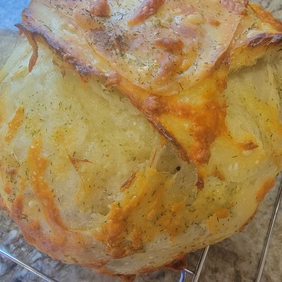 Sharp White Cheddar And Dill Sourdough Loaf