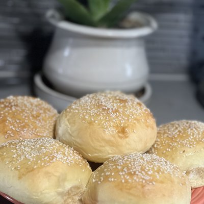 Buns of Glory - Sourdough Hamburger Buns