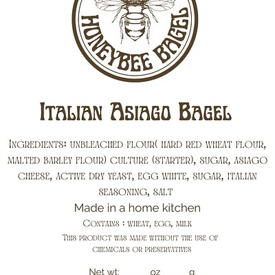 Dozen Italian Asiago Bagels