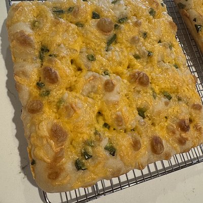 Jalapeño Cheddar Sourdough Focaccia 