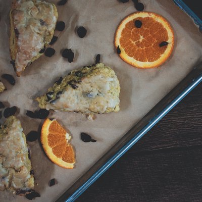 Organic Sourdough Cranberry Orange Scones 4- Pack 
