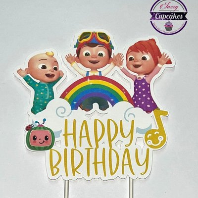 Basic Custom Cake Topper (1-2 Colors)