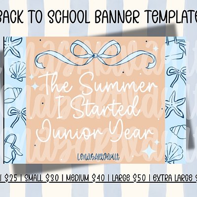 The Summer I Went Back To School Painted Banner