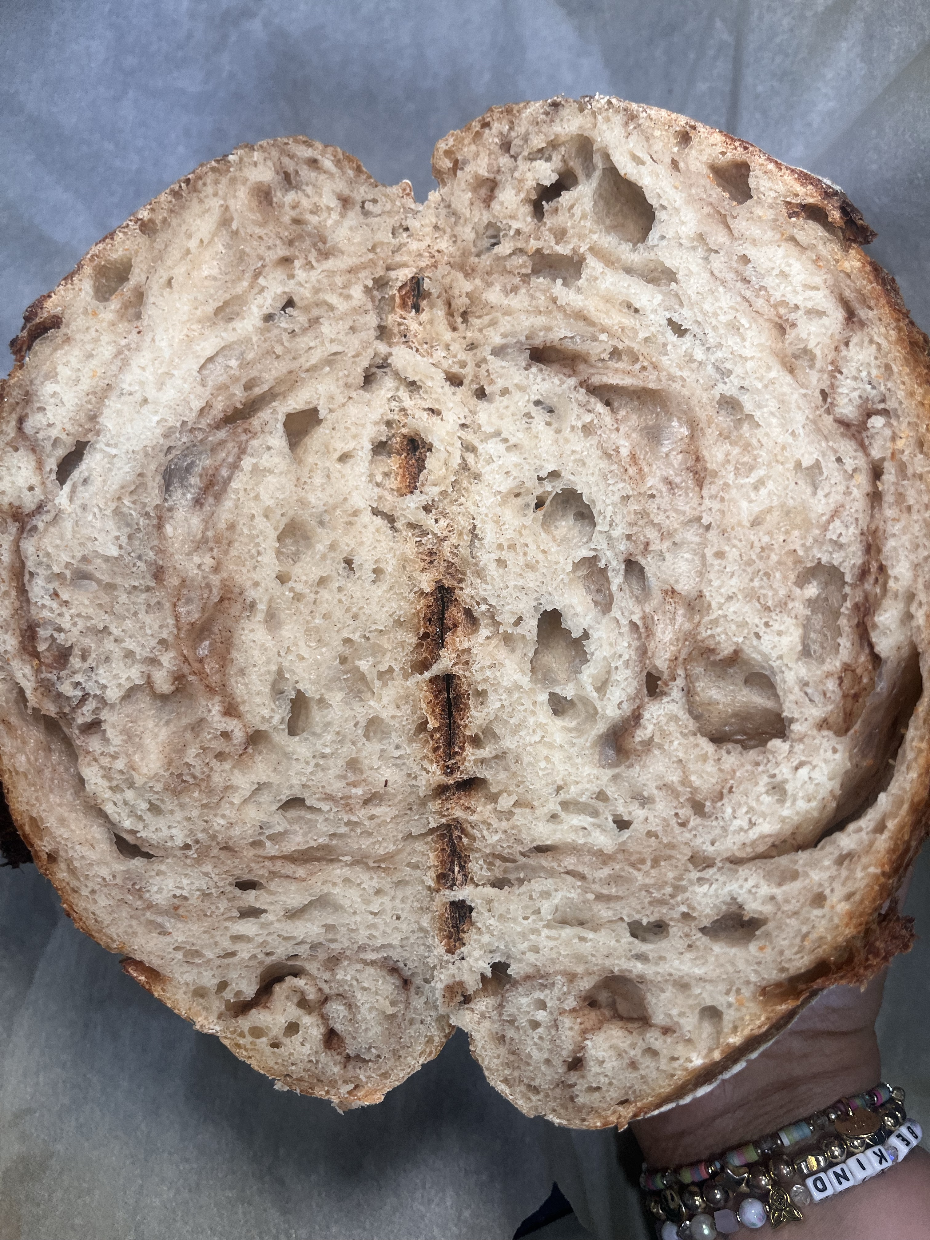 Cinnamon Roll Sourdough Loaf 