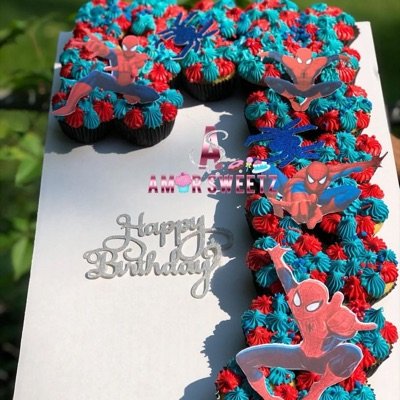 Number Cupcake Cake 