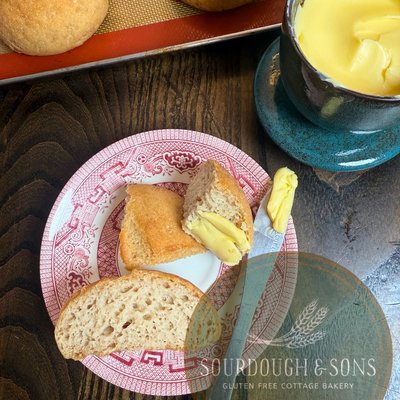 Sourdough Dinner Rolls, Vegan And Allergen-free