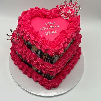 2 Tier Heart Cake 
